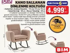 PAFU KANO SALLANAN DİNLENME KOLTUĞU